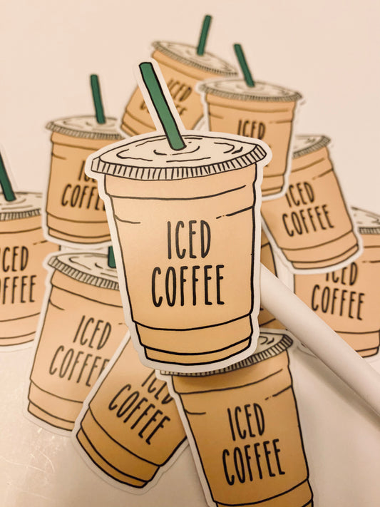 Iced Coffee Sticker